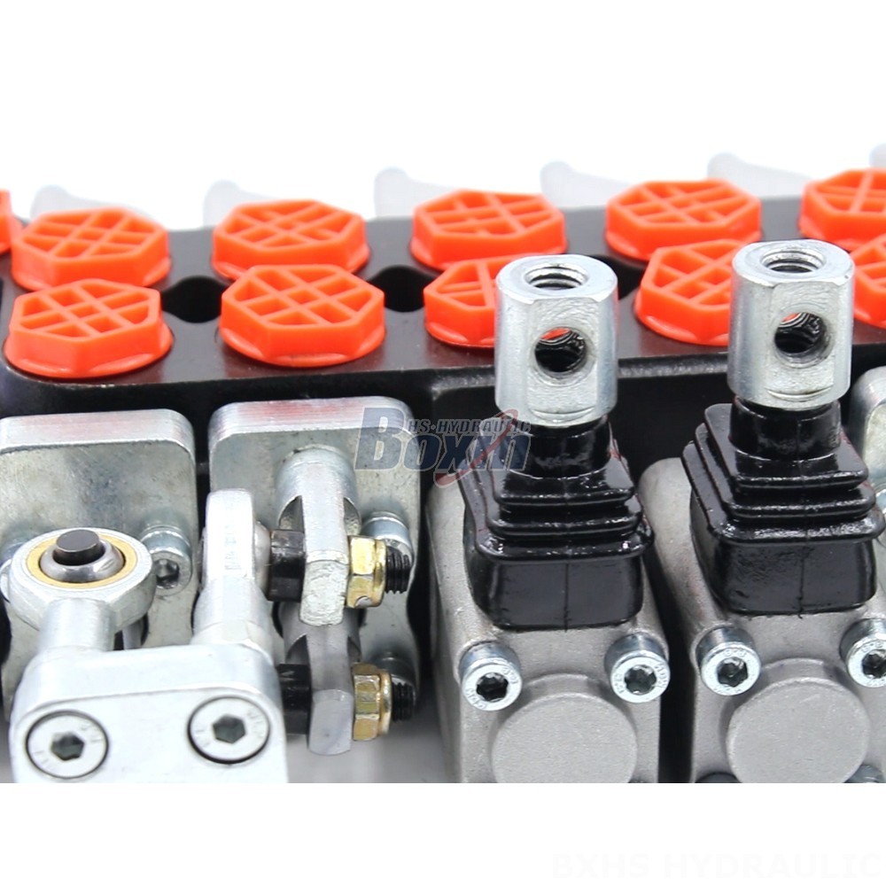 Industrial Hydraulic Systems | 6 Spool Monoblock Directional Valve | Factory Supply detail image